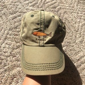 Life Is Good "Keeper" Baseball Cap Beige With Orange Fish